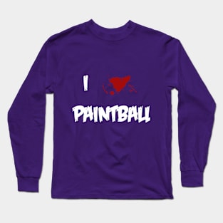 I Heart Paintball - White Long Sleeve T-Shirt